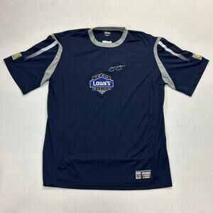Jimmie Johnson #48 Team Lowes Racing Jersey Men's XL Chase Authentic Blue Casual
